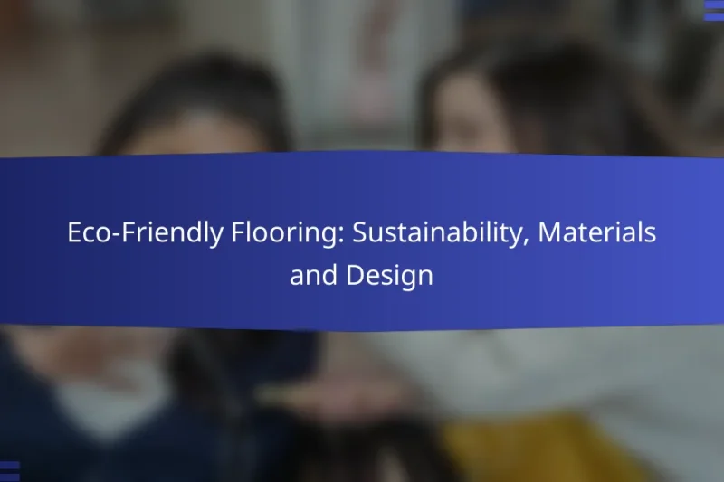 Eco-Friendly Flooring: Sustainability, Materials and Design