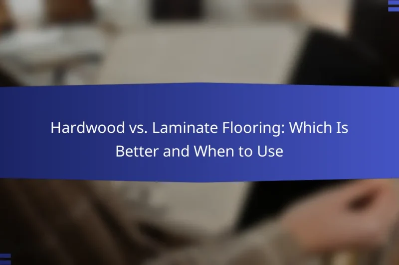 Hardwood vs. Laminate Flooring: Which Is Better and When to Use