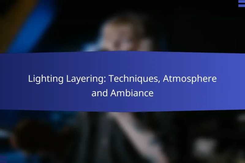 Lighting Layering: Techniques, Atmosphere and Ambiance