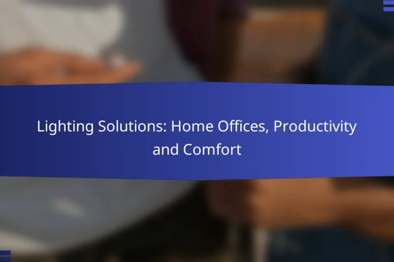 Lighting Solutions: Home Offices, Productivity and Comfort