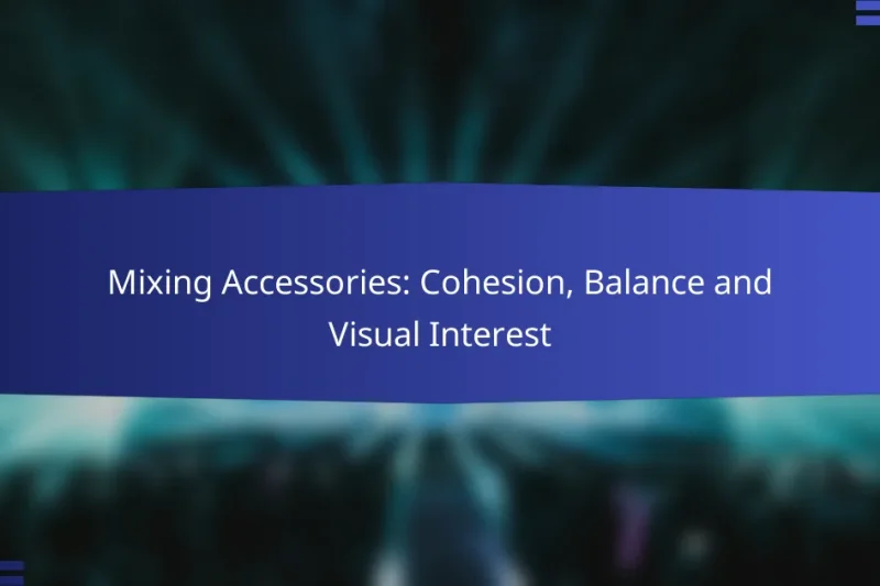 Mixing Accessories: Cohesion, Balance and Visual Interest