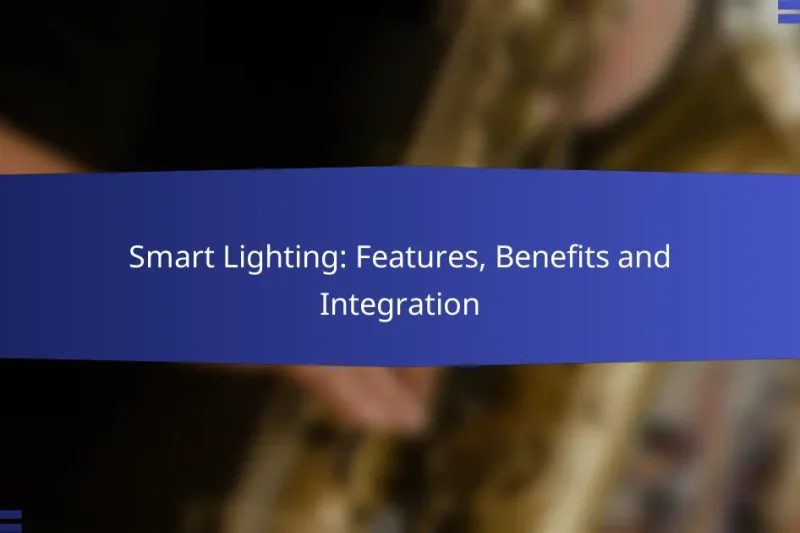 Smart Lighting: Features, Benefits and Integration
