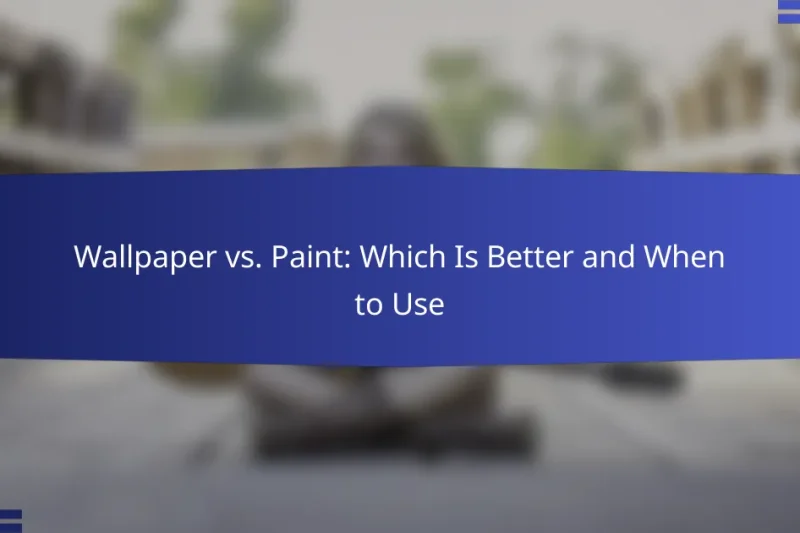 Wallpaper vs. Paint: Which Is Better and When to Use